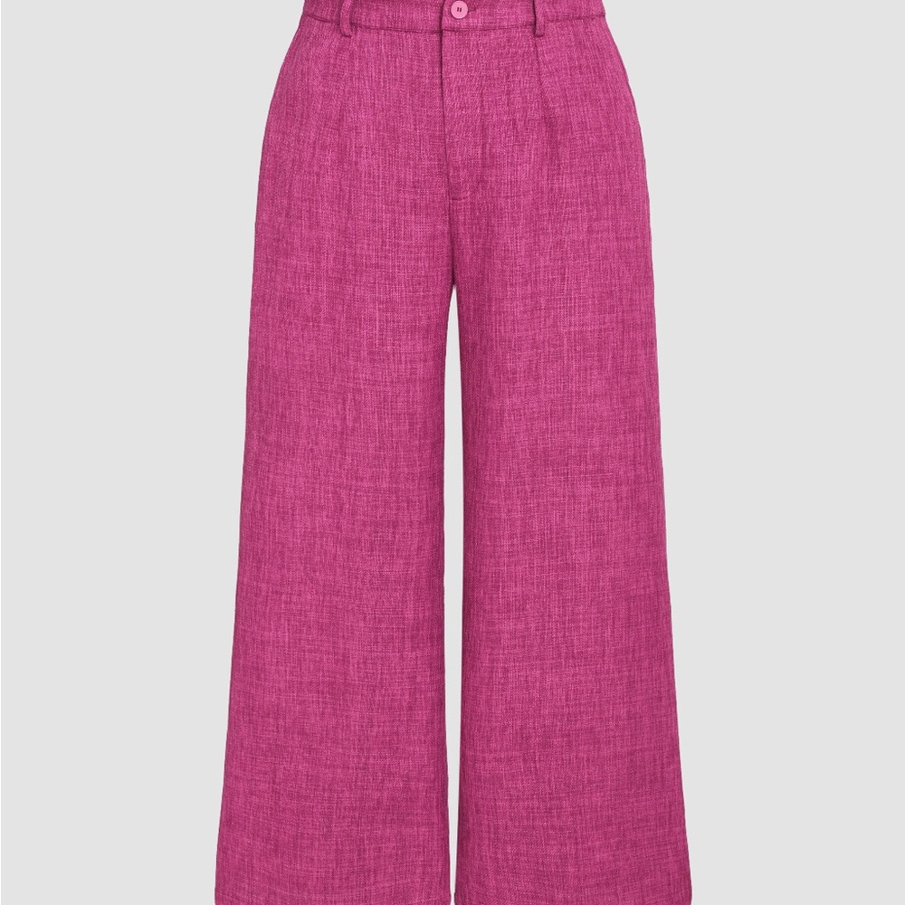 Cider Fuchsia Wide-Leg Women's Pants
